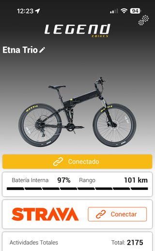 Bicicleta Eléctrica MTB Legend Etna SR, 250W