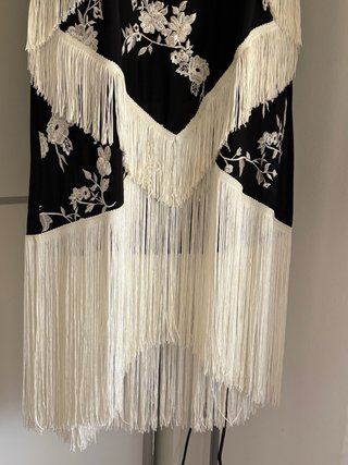 Conjunto Top Fruncido y Falda Flecos