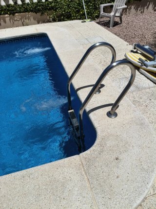 Escalera piscina acero inoxidable 3 peldaños