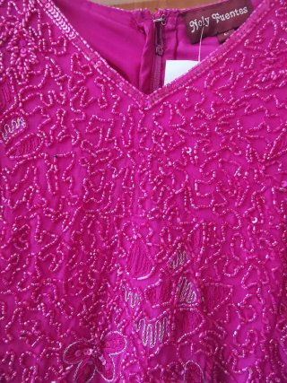 Top Fiesta Bordado Holy Fuentes Talla L