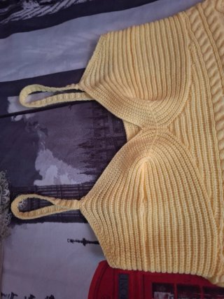 Vestido amarillo tejido