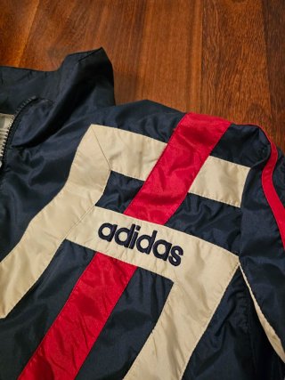 Chaqueta Adidas Vintage Azul y Roja