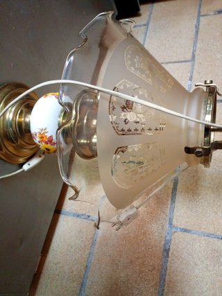 Lámpara Vintage Cerámica y Metal