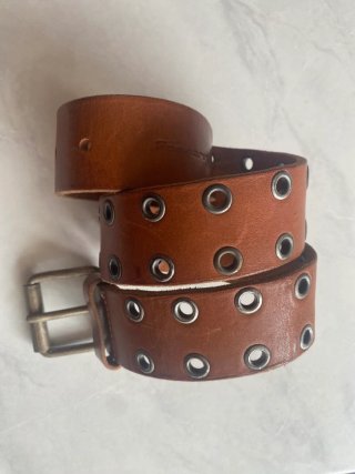 Cintura pelle con borchie bambina Fornarina