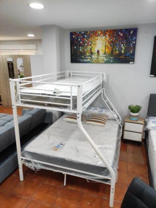 Litera Matrimonio Metálica Blanca