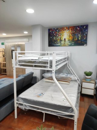 Litera Matrimonio Metálica Blanca