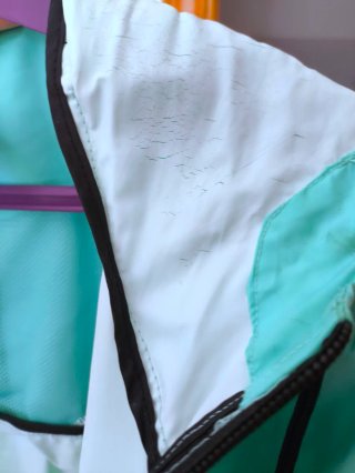 Chaqueta Kappa Verde Agua con Capucha
