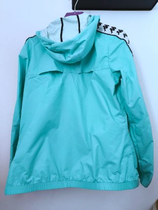 Chaqueta Kappa Verde Agua con Capucha