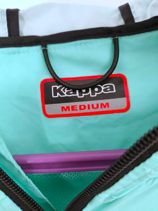 Chaqueta Kappa Verde Agua con Capucha
