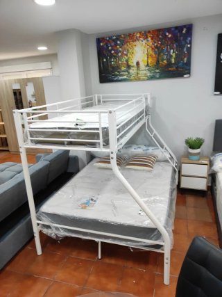 Litera Matrimonio Metal Blanca