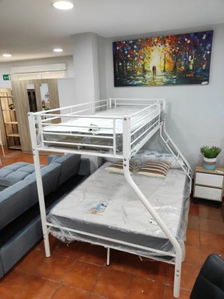 Litera Matrimonio Metal Blanca