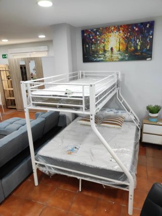 Litera Matrimonio Metal Blanca