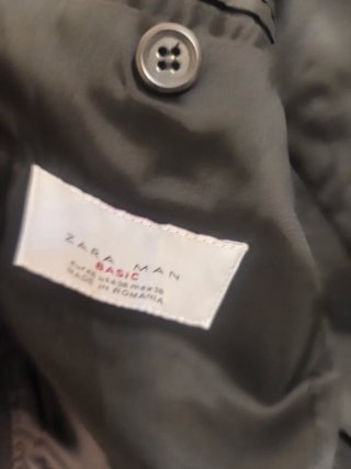 Americana Zara Negra Talla 48