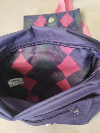 Bolso DEVOTA & LOMBA morado y rosa