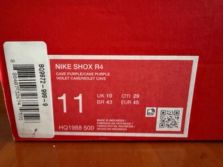 Nike Shox R4 Talla 45 , volor purpura y negro
