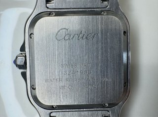Reloj Cartier Santos Plata y Blanco