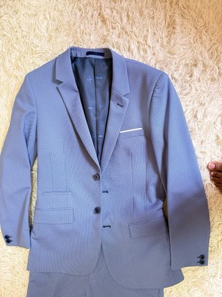 Traje de vestir azul para hombre,