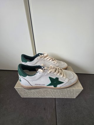 Golden Goose Ballstar Verde e Branco