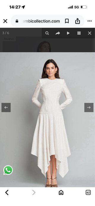 Vestido Panambi blanco largo