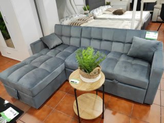 Sofá cama chaise longue con arcón 210cm