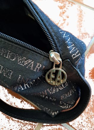 Mini Bag Emporio Armani Nera – Logo All-Over