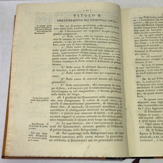 Libro Antico 1816 Moto Proprio di Papa Pio Settimo