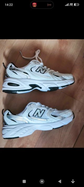 New Balance 530 Blancas Plata