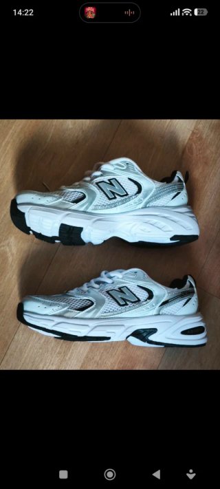 New Balance 530 Blancas Plata