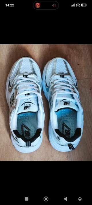 New Balance 530 Blancas Plata