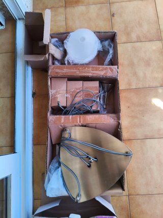 Lámpara colgante 3 focos nueva