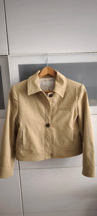 Traje chaqueta pantalón Zara, talla S, tostado.