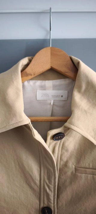Traje chaqueta pantalón Zara, talla S, tostado.