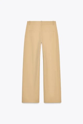 Traje chaqueta pantalón Zara, talla S, tostado.