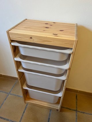 Estantería Ikea 4 cajones madera