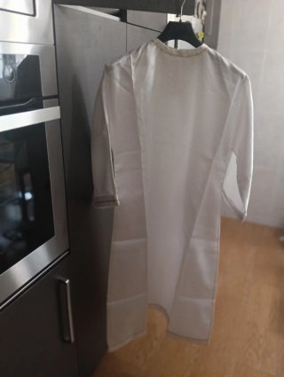Túnica de ángel blanca talla única 1'08