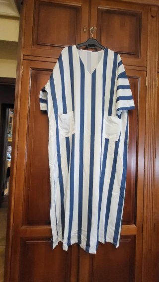 Vestido rayas azul y blanco xl medida pecho 120