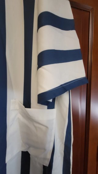 Vestido rayas azul y blanco xl medida pecho 120