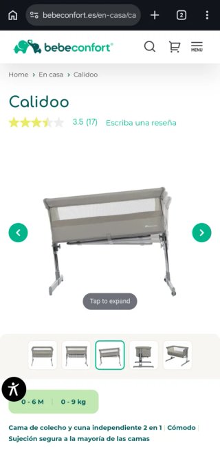 Cuna de colecho Calidoo Bebeconfort