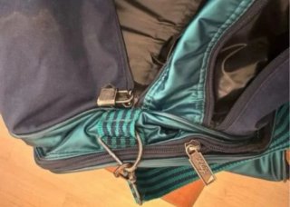 Bolsa de viaje Mi Rossi azul y verde