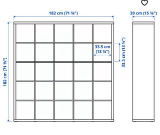 Estantería modular blanca IKEA