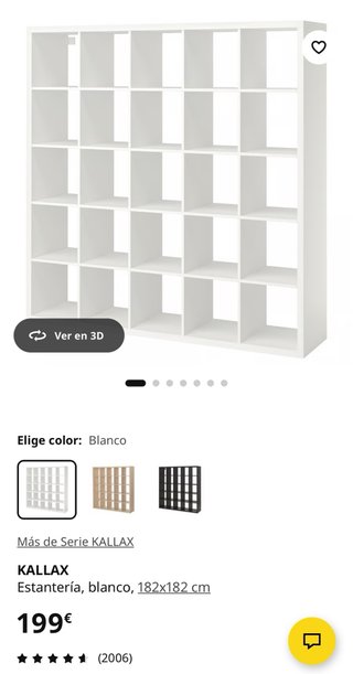 Estantería modular blanca IKEA