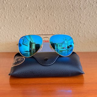Gafas de Sol Ray-Ban RB Azules y Doradas