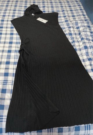 Vestido largo Zara negro talla única