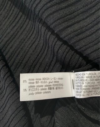 Vestido largo Zara negro talla única