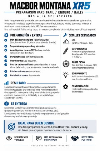 Macbor Montana XR5 Trail Hard / Suspensiones KTM
