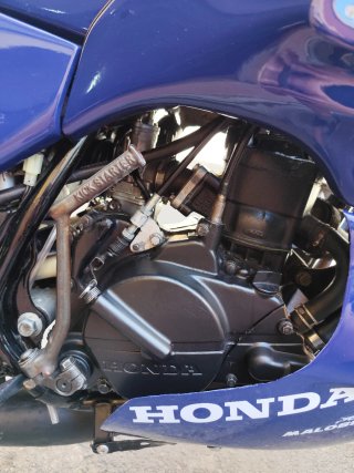 Honda NSR75F azul y verde