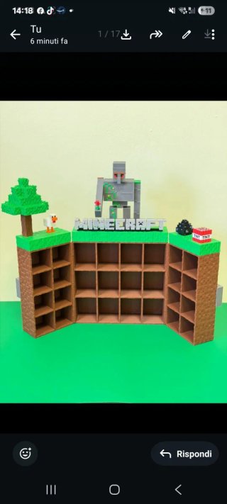 Espositore Minecraft Kinder Joy