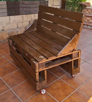 Banco de madera de palets