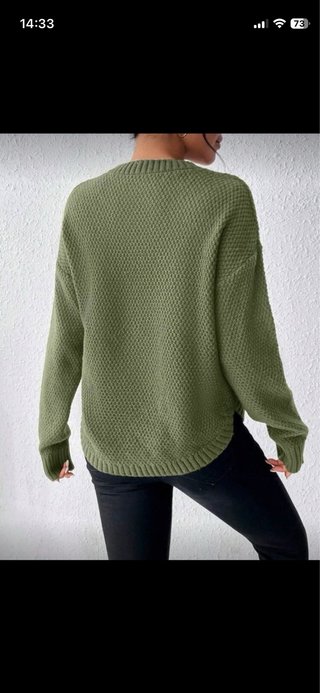 Jersey verde tejido