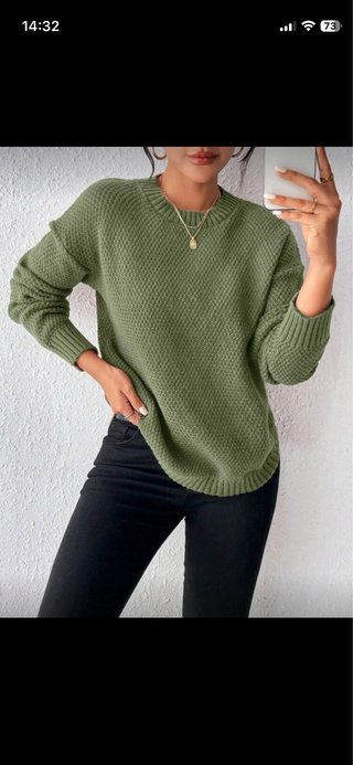 Jersey verde tejido
